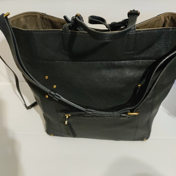 Jerome Dreyfuss Jacques Dark Blue Leather Tote/Crossbody – Chic Designer Bag - Picture 8 of 17